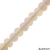 Moonstone Faceted Rondelle Beads 6x10mm