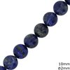 Lapis Beads 10mm with Hole 2mm