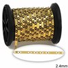 Stainless Steel Anchor Chain 1:3 with Diagonal Lines 2.4mm