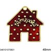 New Years Lucky Charm House with Enamel 48mm