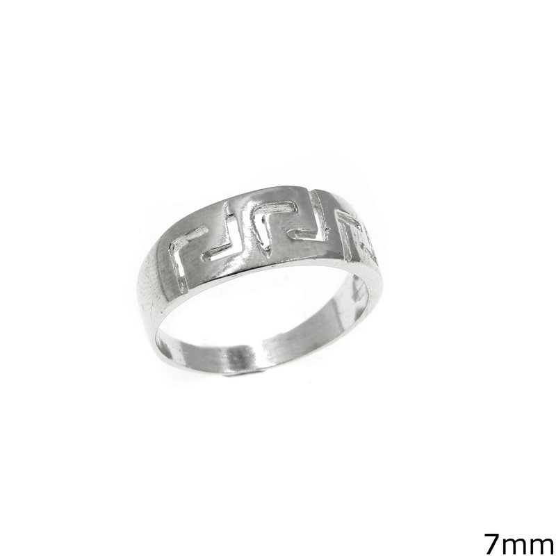 Silver 925 Ring Meander 7mm