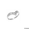 Silver  925  Ring Meander 11mm