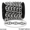 Stainless Steel Anchor Chain 13.4x8.7x2mm