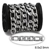 Stainless Steel Figaro Chain 8.5x2.9mm