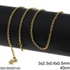 Αλυσίδα Ατσάλινη Φορσετίνα 3x2.3x0.6x0.5mm