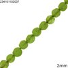Jade Faceted Round Beads  2mm