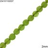 Jade Faceted Round Beads  2mm