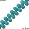 Turquoise Pearshape Beads 8x12mm