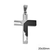 Stainless Steel Pendant Cross 20-30mm