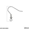 Stainless Steel Earring Hook 20mm