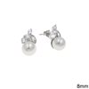 Silver 925 Earstud with Pearl 8mm