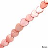 Mop-shell Beads Hearts 8mm