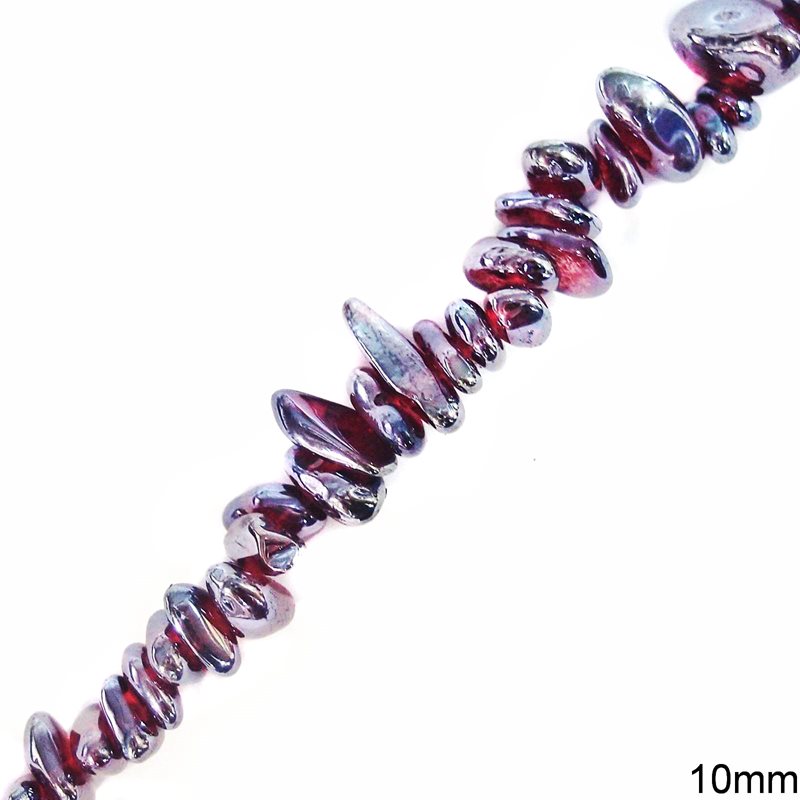 Glass Chips Beads 10mm