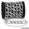 Stainless Steel Figaro 3:1 Chain 7.5x2.4mm NK Polished