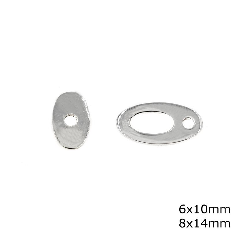 Silver 925 Toggle Clasp 6x10mm , 8x14mm 