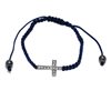 Macrame Bracelet Cross with Rhinestones