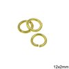 Brass Jump Ring Soft Wire 12x2mm