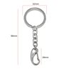 Stainless Steel Finished Keychain Tag 32mm with Lobster Claw Clasp 28mm