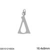 Stainless Steel Pendant Letter 13-15mm