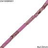 Semi Precius Tube Beads 4x13mm