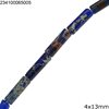 Semi Precius Tube Beads 4x13mm