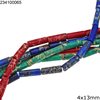Semi Precius Tube Beads 4x13mm