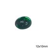 Glass Oval Cabochon Stone 12x10mm
