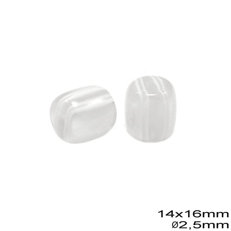 Worry Plastic Bead  Oval 14X16mm O2.5mm
