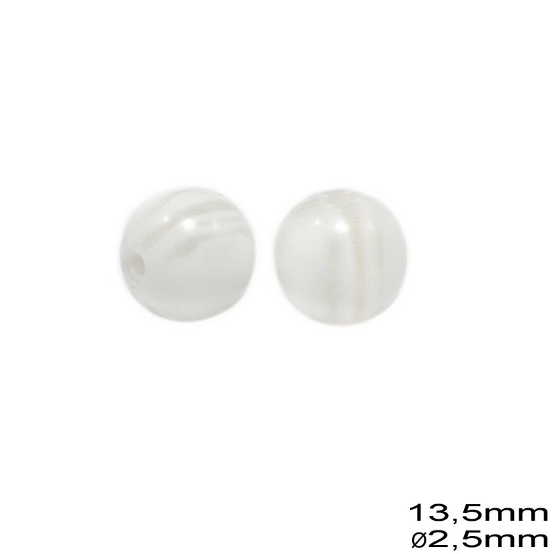 Worry Plastic Bead  Round 13.5mm Ψ2.5mm