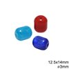Plastic Bead  Oval 12.5x14mm with Hole 3mm