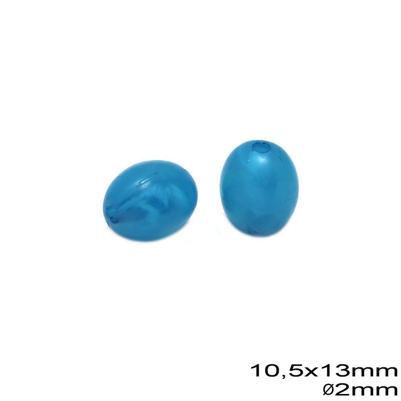 Worry Plastic Bead  Oval 10.5X13mm Ψ2mm