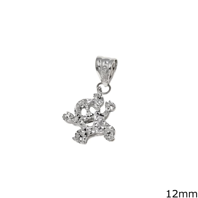 Silver 925 Pendant Ghost 12mm