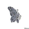 Silver 925 Pendant Butterfly with Mop-shell 33mm 