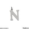 Stainless Steel Pendant Letter 13-15mm