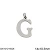 Stainless Steel Pendant Letter 13-15mm