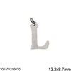 Stainless Steel Pendant Letter 13-15mm