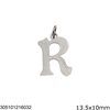 Stainless Steel Pendant Letter 13-15mm