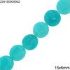 Jade Flat Round Beads 15mm