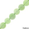 Jade Flat Round Beads 15mm