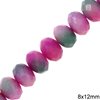 Faceted Rondelle Bead 8x12mm