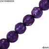 Jade Faceted Round Beads 4mm
