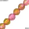 Jade Faceted Round Beads 4mm