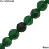 Jade Faceted Round Beads 4mm