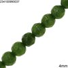 Jade Faceted Round Beads 4mm