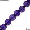 Jade Faceted Round Beads 4mm