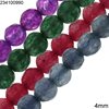 Jade Faceted Round Beads 4mm