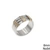 Δαχτυλίδι Ασημένιο 925 Βέρα 3πλή 8mm και Δεσίματα Κ14