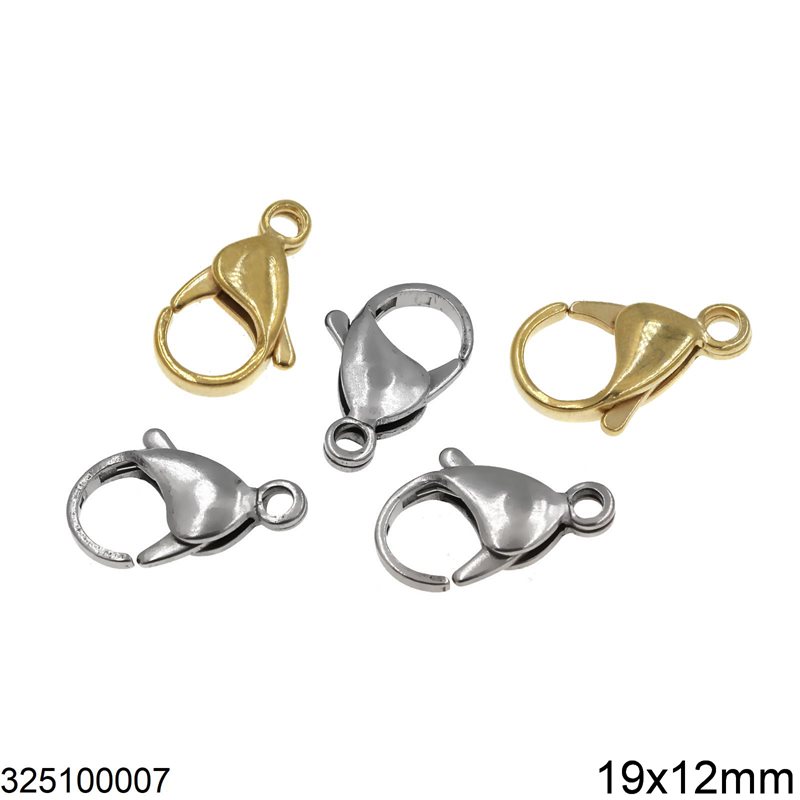 Stainless Steel Lobster Claw Clasp 19x12mm