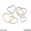 Stainless Steel Heart Ring 10-20mm