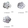 Shell Box Clasp 3-stranded Flower  32mm